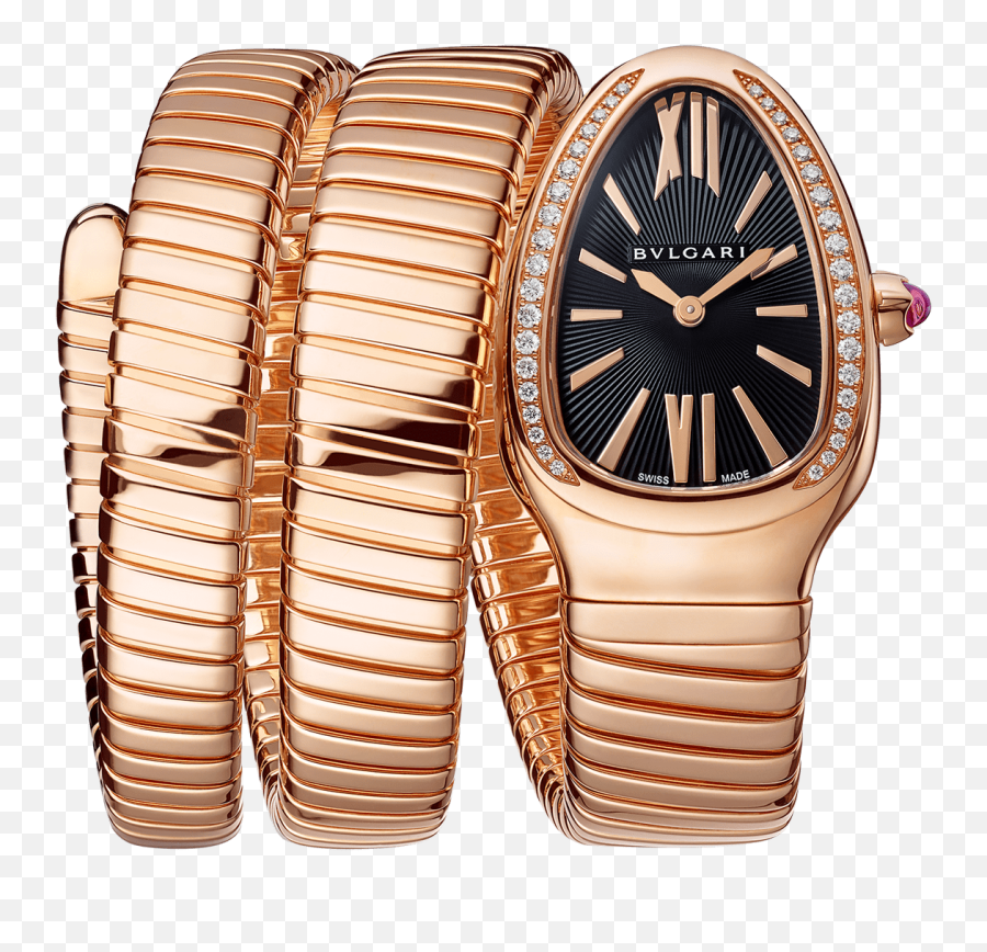 Serpenti Tubogas Watch 101814 - Bvlgari Serpenti Watch Price Png,Gold Watch Png