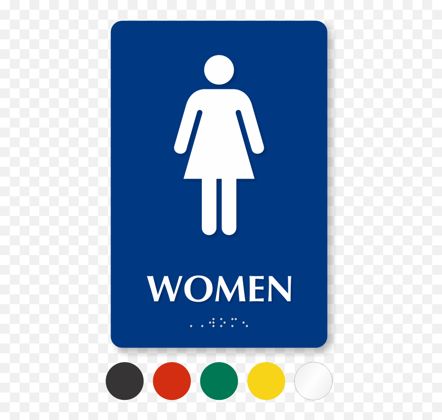 Female Braille Restroom Sign With Pictogram Sku Se - 5776 Bathroom Sign Png,Female Sign Png