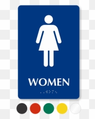 Female Braille Restroom Sign With Pictogram Sku Se - 5776 Bathroom png