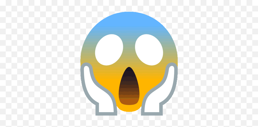 Face Screaming In Fear Joypixels Gif - Fear Face Animated Gif Png,Embarrassing Icon