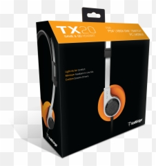 Voltedge Tx20 Wired Headset Orange - Portable png