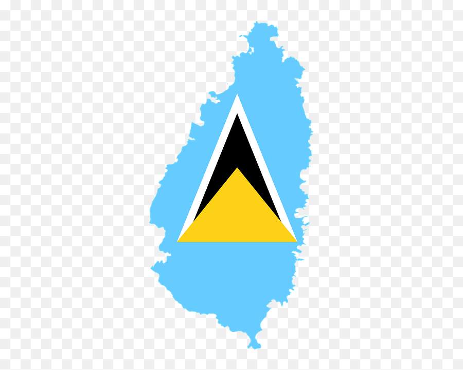 Color Codes Pictures Of Saint Lucia Flag - Dot Png,Santa Lucia Icon