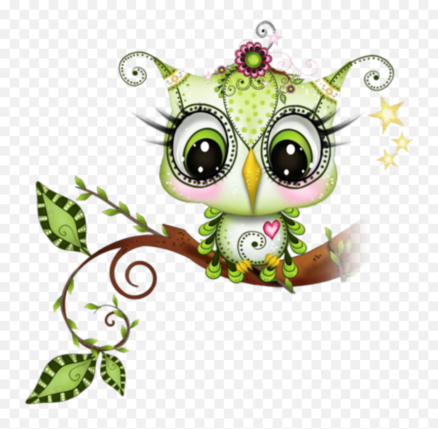Owl Cuteowl Pink Branches Sticker By Candace Kee - Grade 5 Maths Term 2 Png,Branches Icon