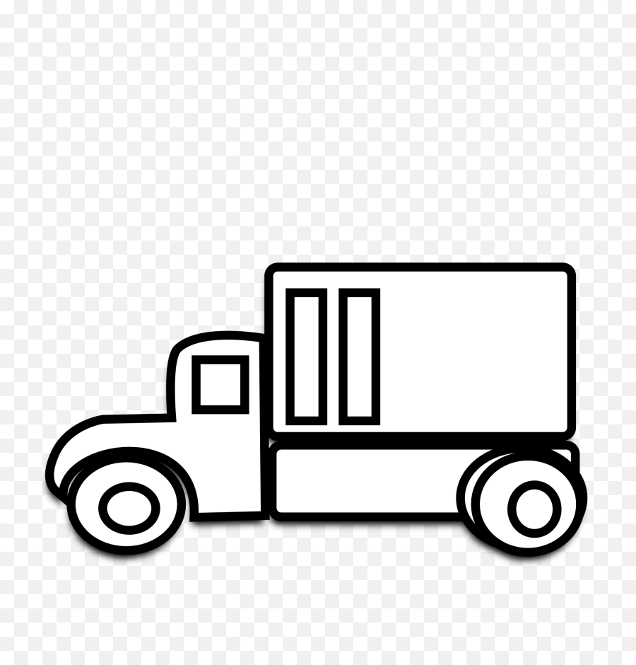 Car Clipart Black Background - Truck Clipart Black And White Png,Car Clipart Transparent Background