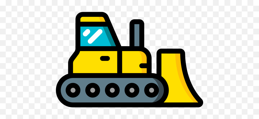 Bulldozer - Free Construction And Tools Icons Bulldozer Png,Bulldozer Icon