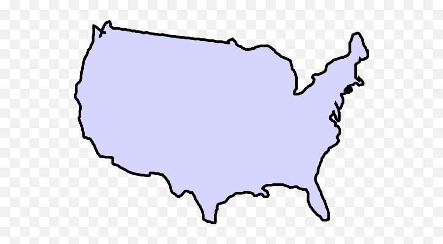 Usa Map Outline Clipart - United States Map Clipart Png,United States Outline Png