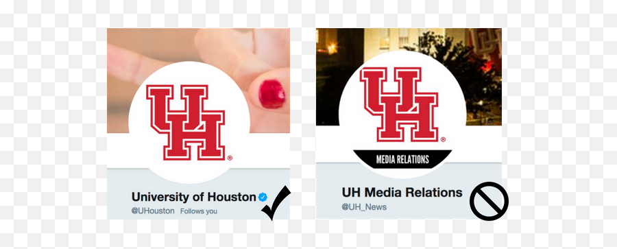 Social Media Profile Images - University Of Houston Graphic Design Png,Social Media Logo Png