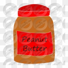 Peanut Butter Stencil For Classroom Therapy Use - Great Food Storage Png,Peanut Butter Icon