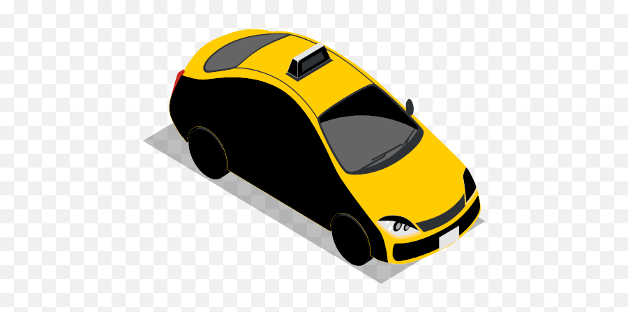 Public Transport Taxi Vehicle Icon - Isometric City Basic Png,Delorean Icon