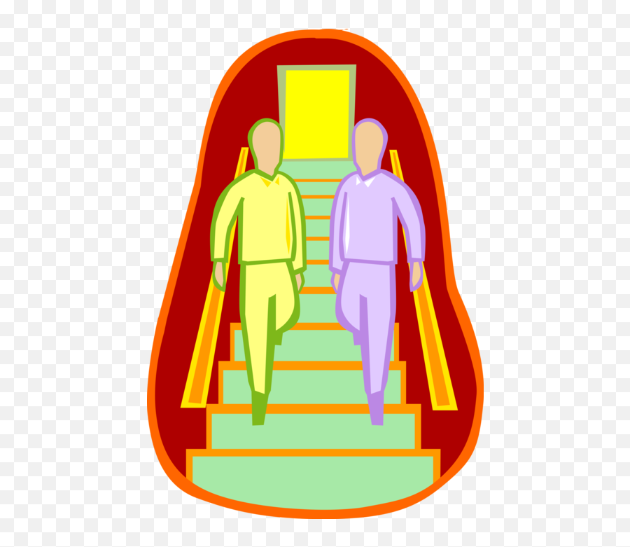 Walking Down Flight Of Stairs Image Illustration - Dialogue Illustration Png,Stairway Png