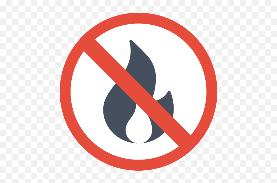 No Fire - Free Signs Icons No Ink Icon Png,Fire Icon Transparent
