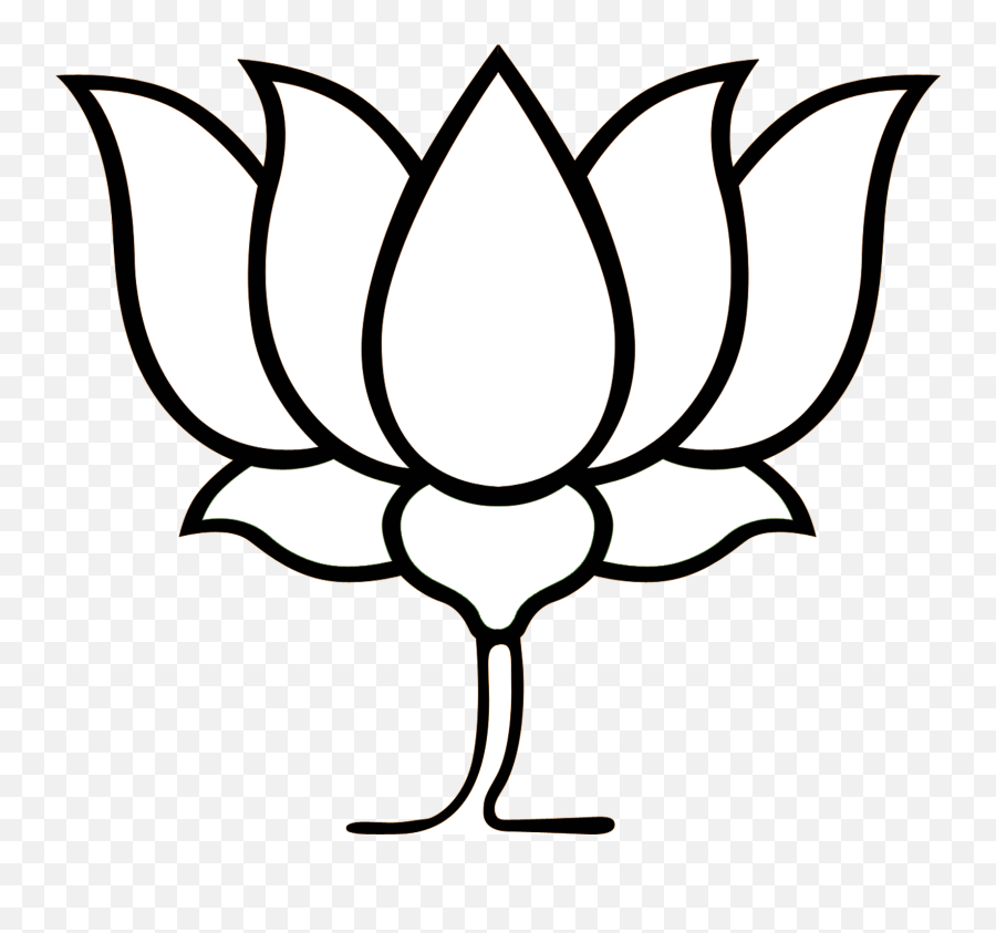 Lotus Clipart Logo Bjp - Bjp Logo Png,Lotus Logo - free transparent png  images - pngaaa.com