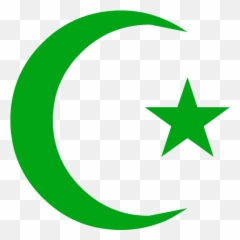 Green New Moon - Pakistan Flag And Star Png