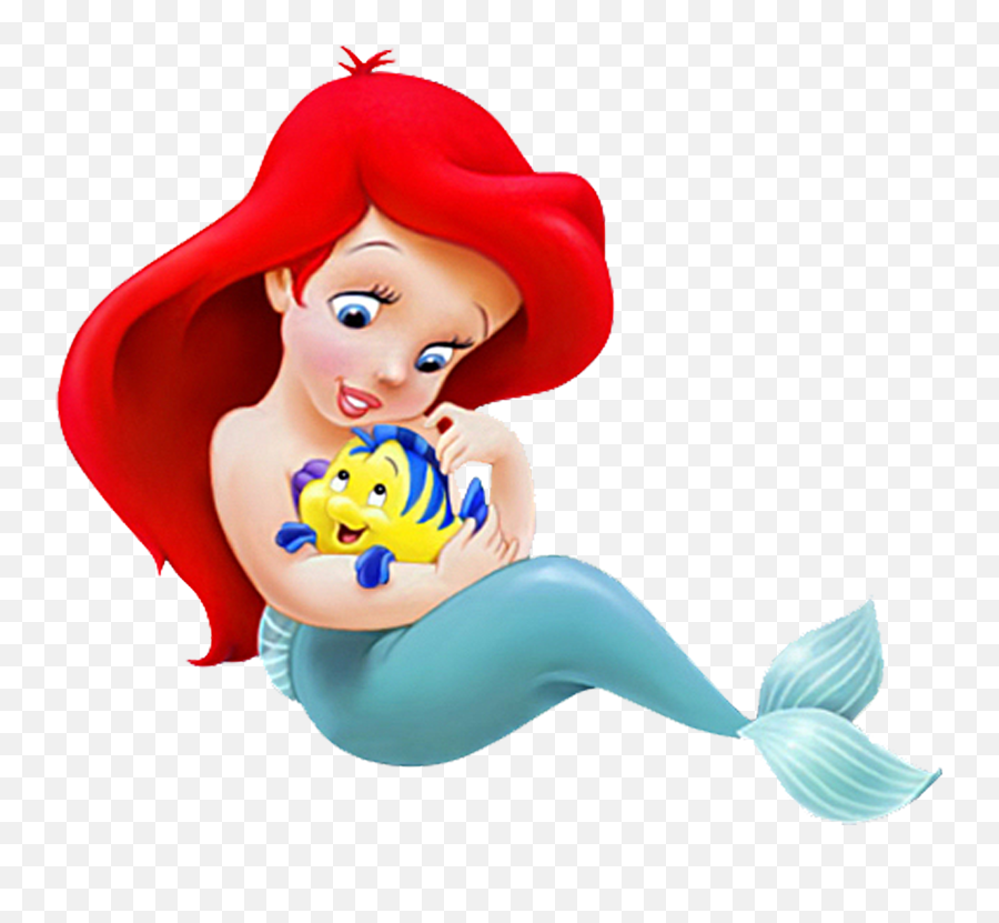 Little Mermaid - Ariel Baby Disney Princess Png,Flounder Png