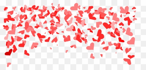 4 Heart Confetti Background Png Transparent Onlygfxcom - Transparent Background Hearts Png,Heart Image Png