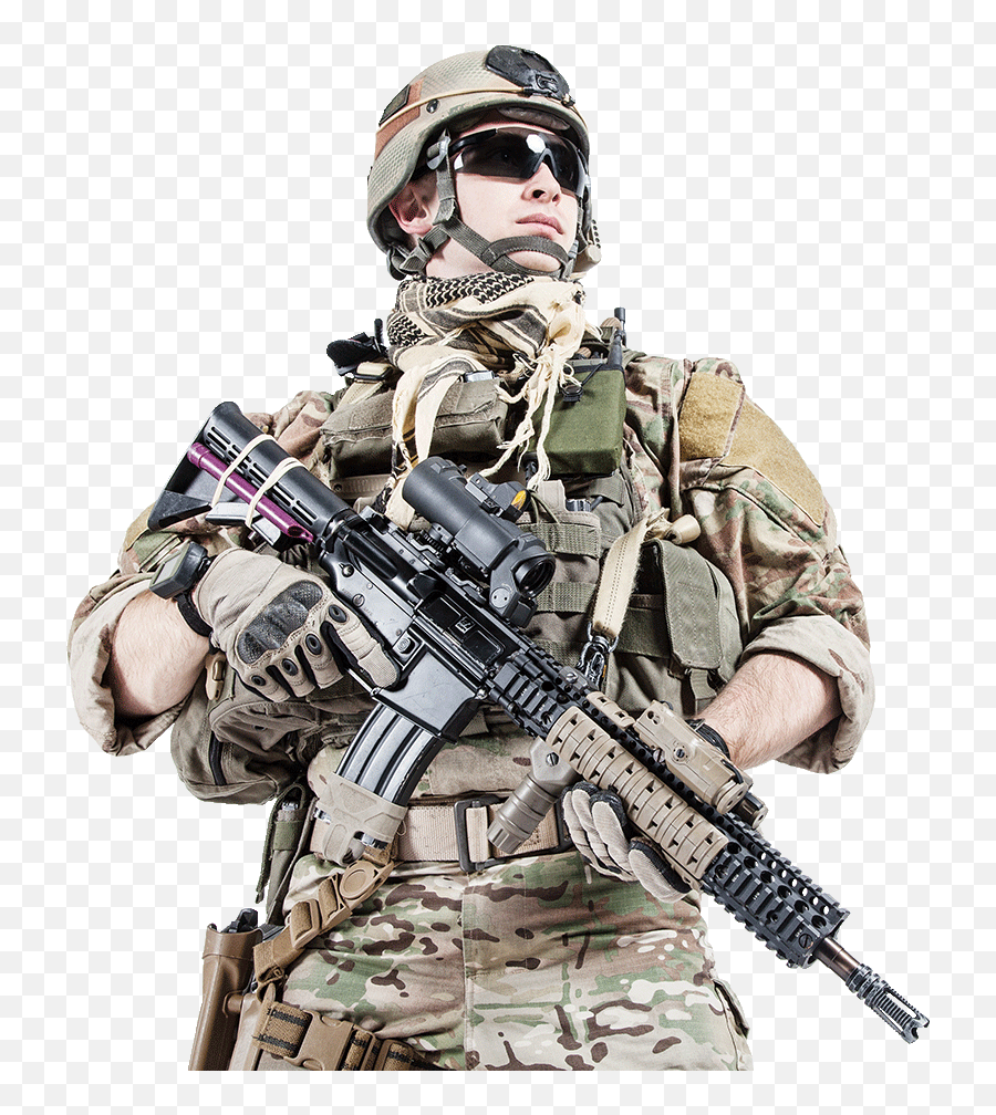 Us Ranger Assault Rifle Png Image With - Soldier Png,Rifle Png
