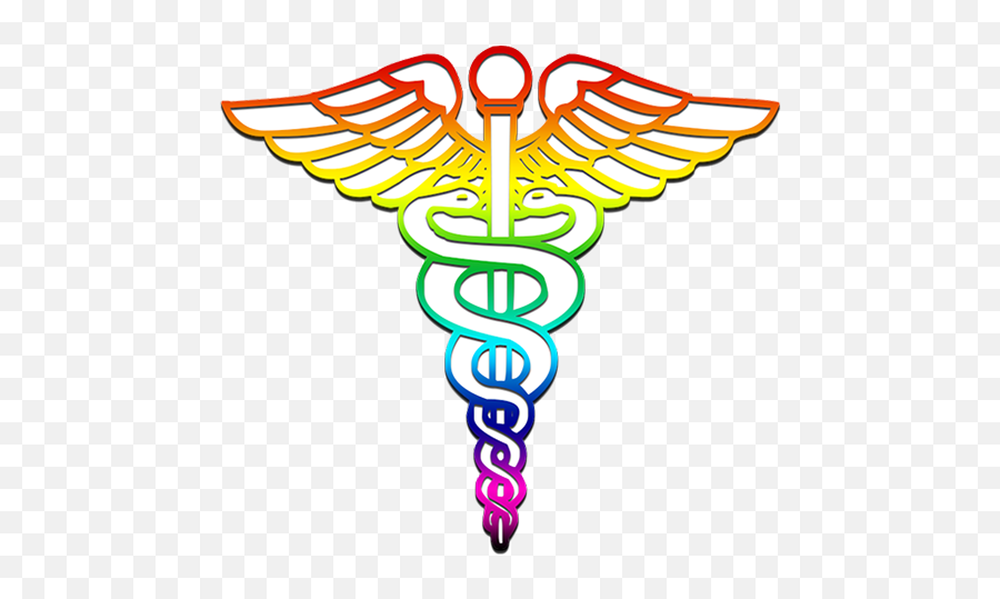 Caduceus Medical Logo Rainbow Clipart Image - Ipharmdnet Logo Medical Army Png,Medical Logo