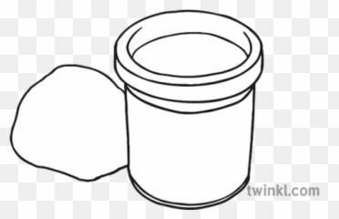Play Doh Playdough Clipart Black And White - Line Art Png,Play Doh Png