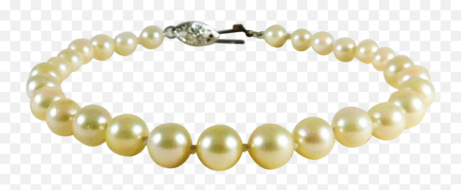 Dazzling 14k White Gold And Lustrous Png Pearls Transparent Background