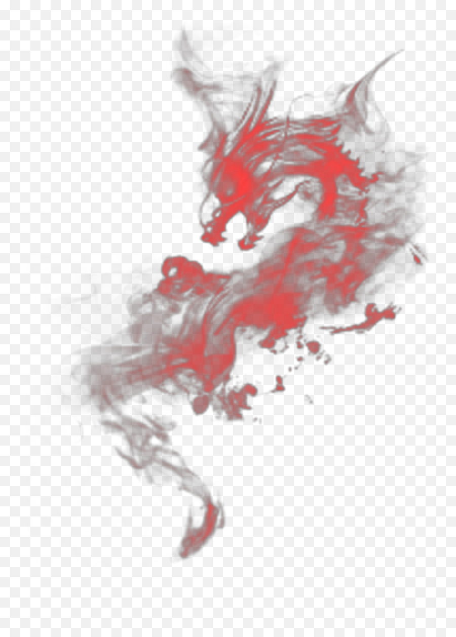 Ftestickers Fantasyart Smoke Dragon - Black Smoke Dragon Png,Red Smoke Transparent