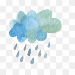 Download Hd Cloud Rain - And Png