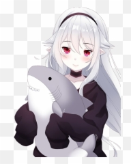 Report Abuse Tumblr Art Girl Girls - Anime Girl With Shark Png,Anime Girls Png