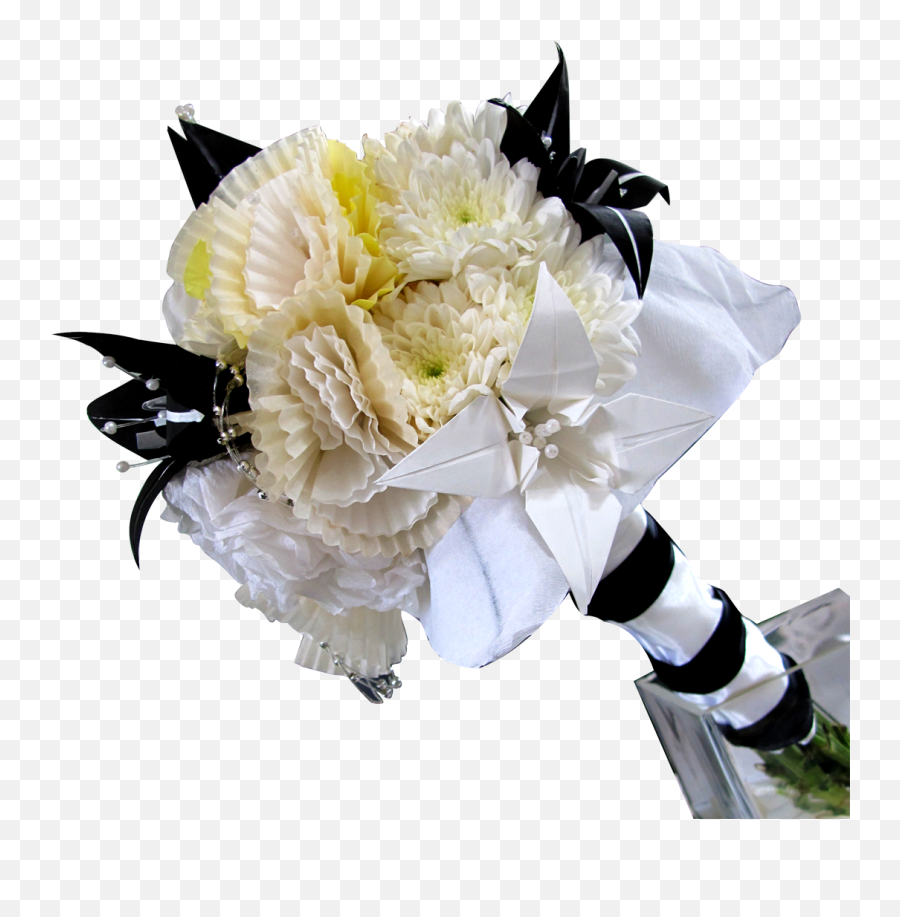 Download Hd Diy Paper Flower Wedding Bouquet Transparent - Bouquet Png,Paper Flower Png