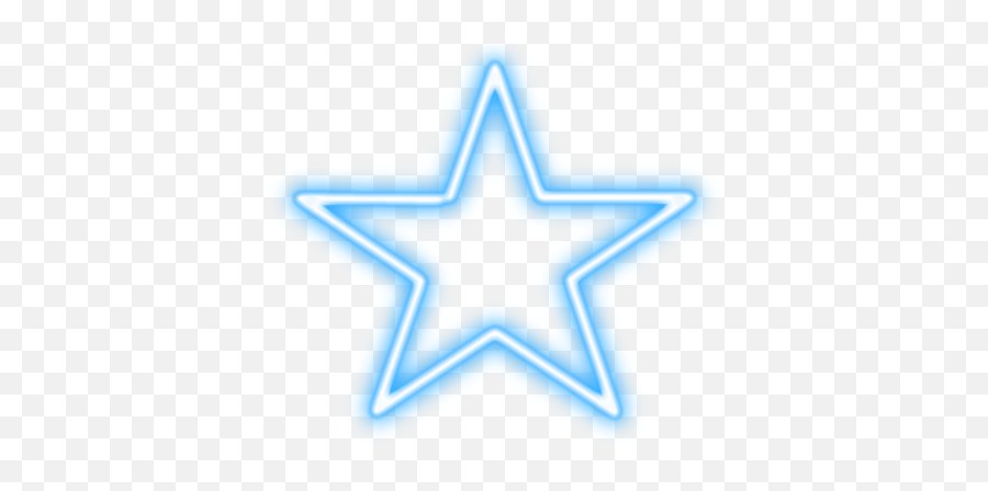 Star Neon Blue Neonstar Freetoedit Sticker By Picsart - Transparent Neon Pink Star Png,Blue Stars Png