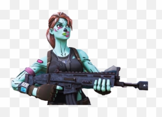 Download Fortnite Ghoul Trooper Png Image - Skin With Gun