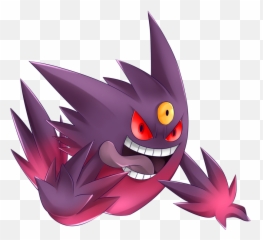 Download Shiny Mega Gengar Pokédex - Mega Gengar Png,Gengar Png