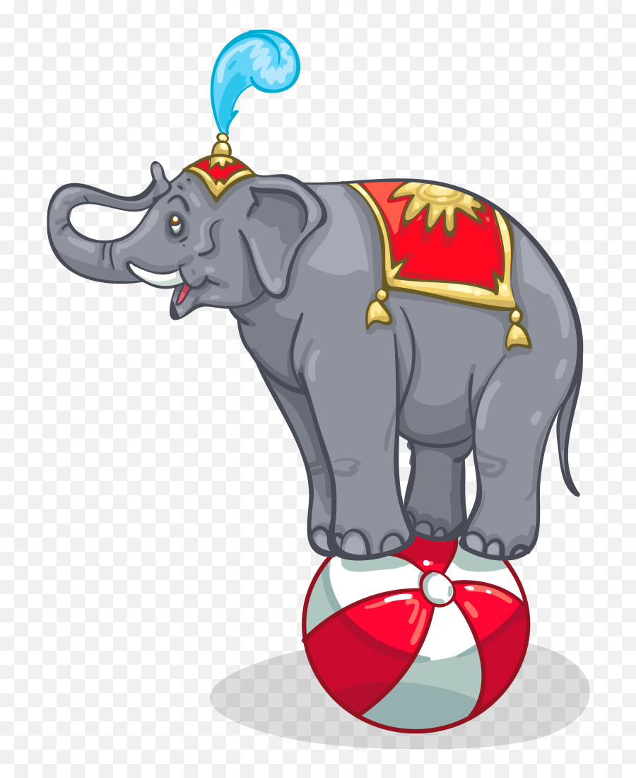 Transparent Circus Elephant Clipart - Cartoon Circus Elephant Png,Elephant  Clipart Png - free transparent png images 