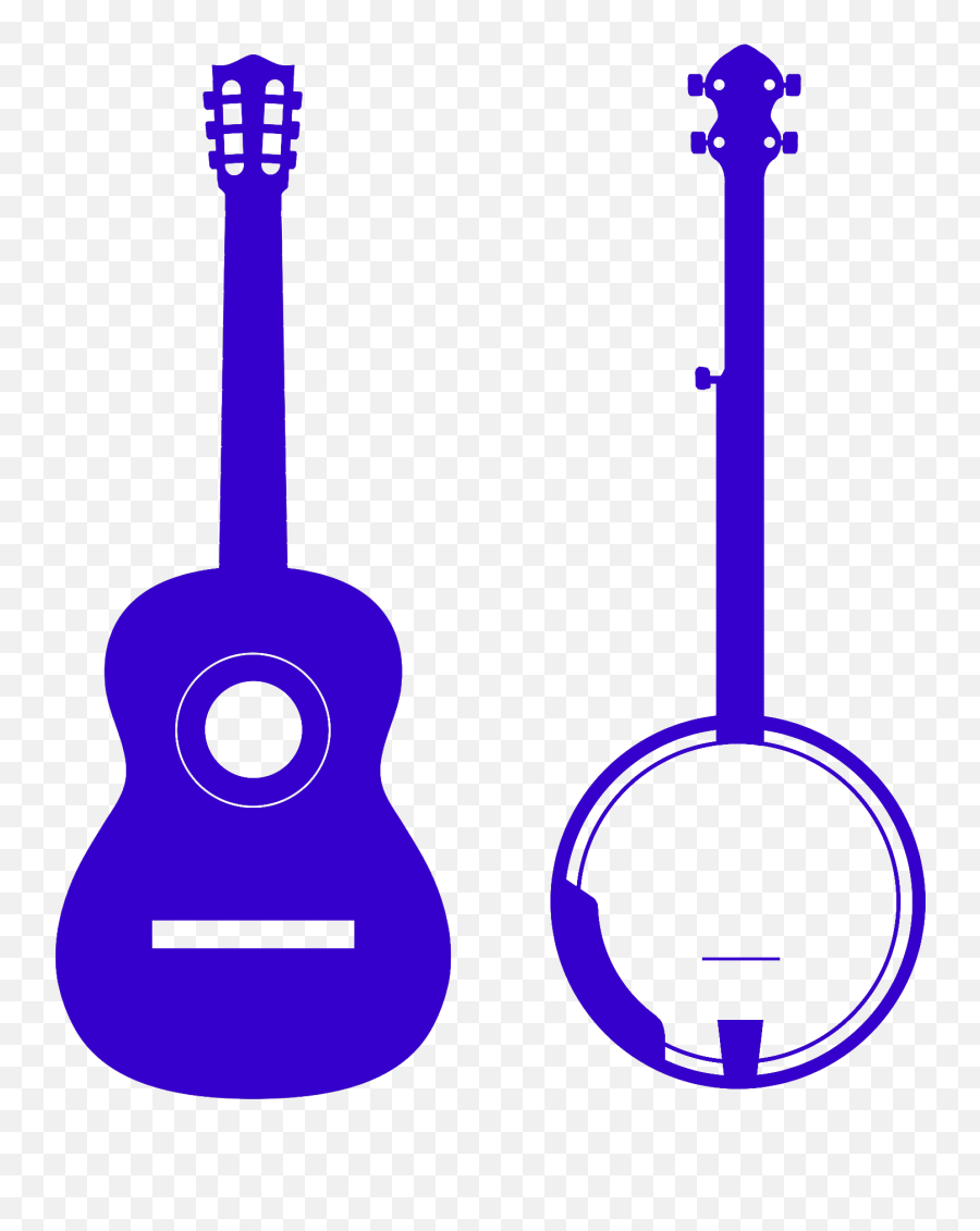 Hillbilly Clipart Banjo Transparent Free - Silhouette Of Ukulele Png,Banjo Png