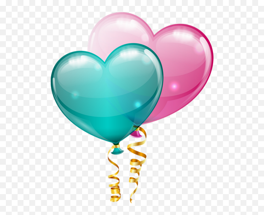 Balloons Clipart Hearts - Png Download Full Size Clipart Ballon De Fête Clipart,Heart Balloons Png