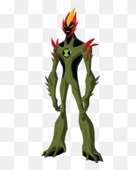 Starfire Teen Titans 2003 Vs Swampfire Ben 10 - Battles Swamp Fire Ben 10 Png,Starfire Png