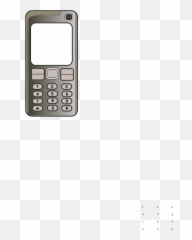 Mobile Phone With Blank Screen Png Clip Arts For Web - Feature