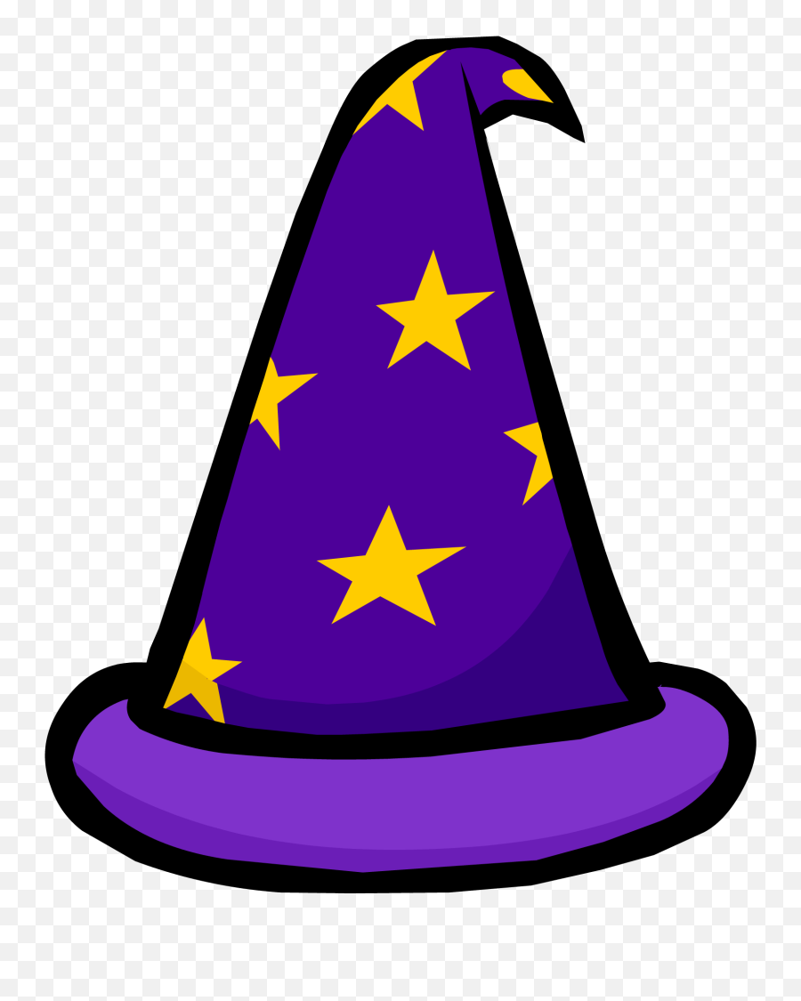 Purple Wizard Hat Club Penguin Rewritten Wiki Fandom - Transparent Background Wizard Hat Clipart Png,Fedora Hat Png