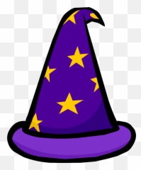 Purple Wizard Hat Club Penguin Rewritten Wiki Fandom - Transparent Background Clipart png