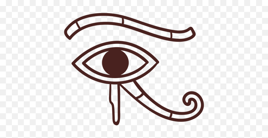 Egyptian Symbol Eye Of Horus Stroke - Transparent Png U0026 Svg Eye Of Ra,Eye Of Horus Png