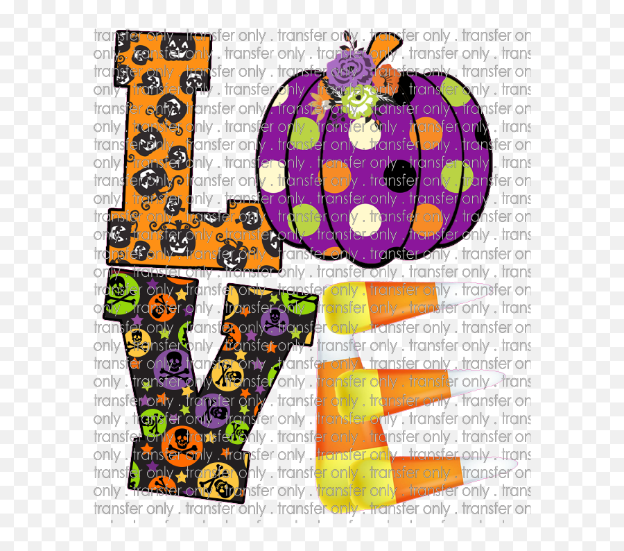 Siser Lov 17 Love Halloween Candy Corn - Clip Art Png,Candy Corn Png