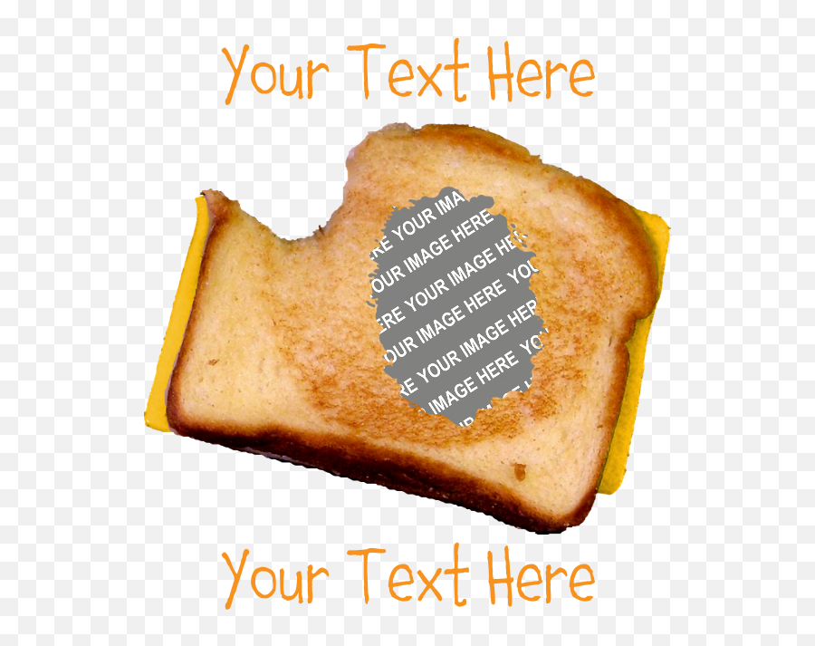 Download Your Face Grilled Cheese Sandwich Mousepad - Create Sliced Bread Png,Grilled Cheese Png