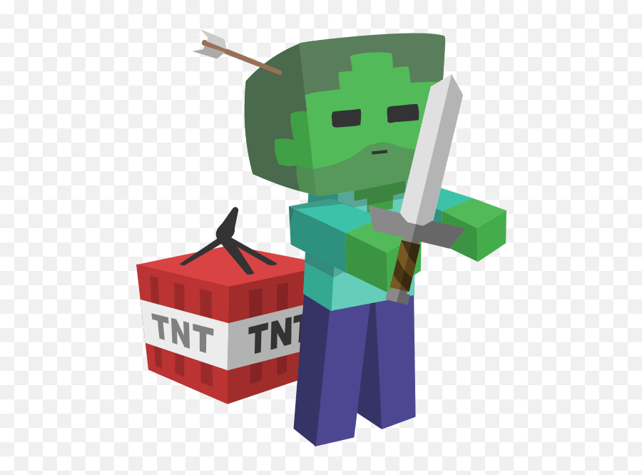 Zombie - Tnt Mind Crafters Robotics Illustration Png,Minecraft Zombie Png