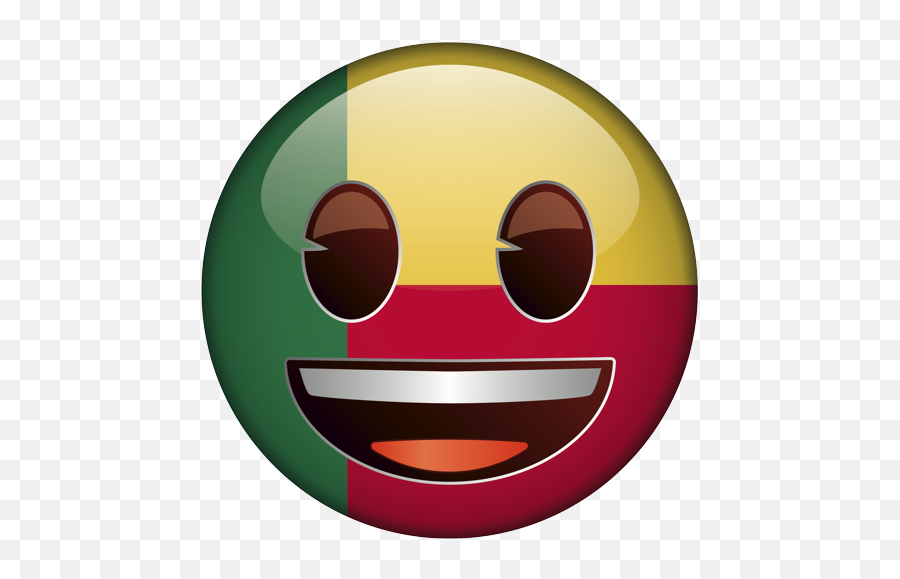 Emoji U2013 The Official Brand Benin Africa Grinning Face - Wide Grin Png,Big Eyes Icon