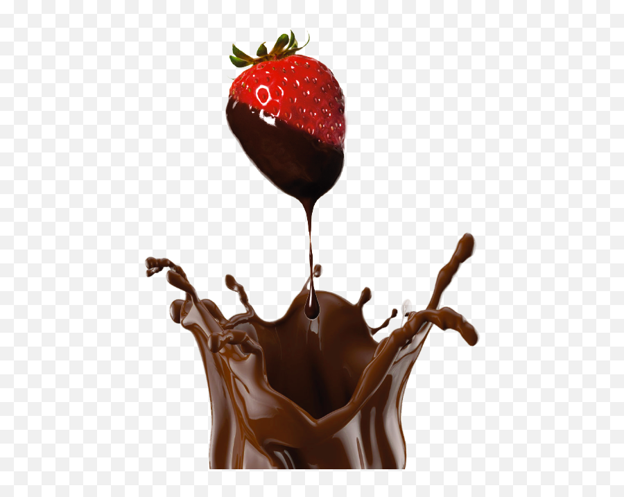 Strawberry Png Chocolate Splash