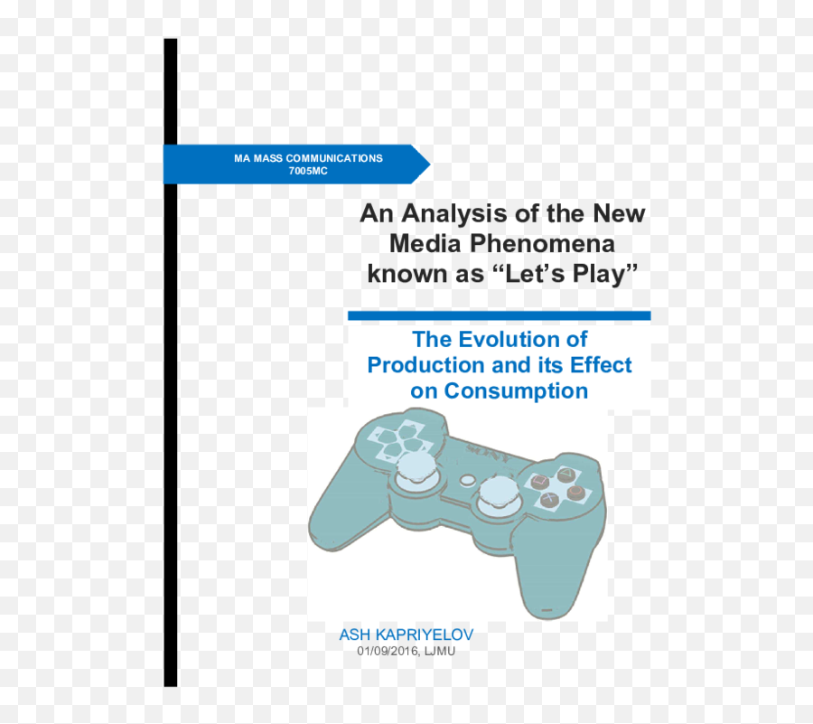 Pdf An Analysis Of The New Media Phenomena Known As U201cletu0027s - Video Games Png,Totalbiscuit Icon