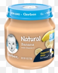 Natural 1st Foods Banana Puree - Gerber Baby png