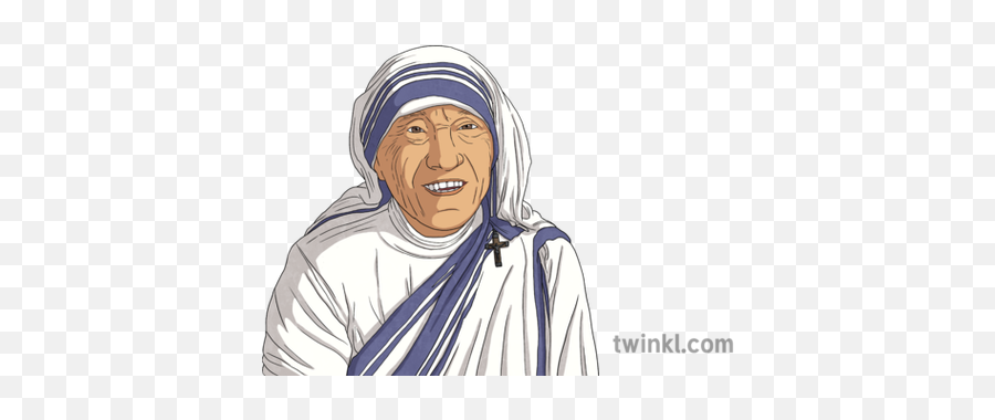 St Mother Theresa Ver 1 Illustration - Twinkl Senior Citizen Png,Mother Teresa Icon