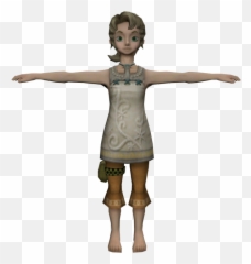 Gamecube - The Legend of Zelda Twilight Princess Ilia 3d Model png