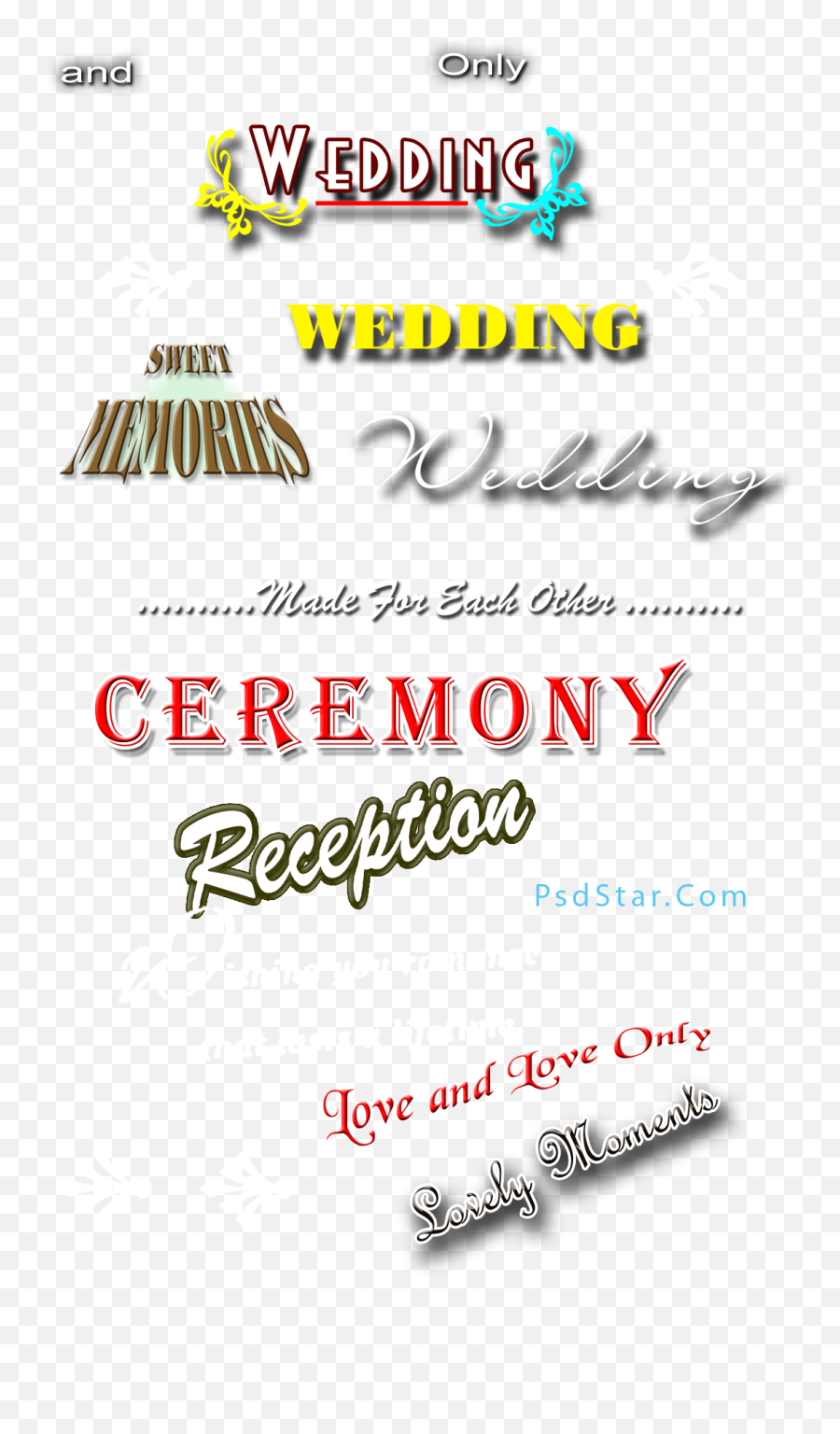 Wedding Ceremony Text Png Clipart