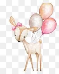 Watercolor Woodland Animal Png Clipart