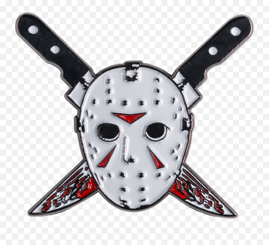 Friday The 13th - Jason Voorhees Mask Enamel Pin By Ikon Jason Voorhees Logo Png,Friday The 13th Png